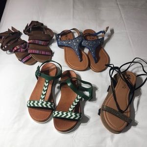 4 pair sandal bundle